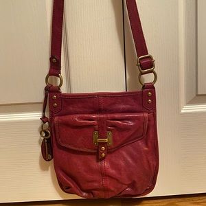 Pink/Purple Fossil Crossbody